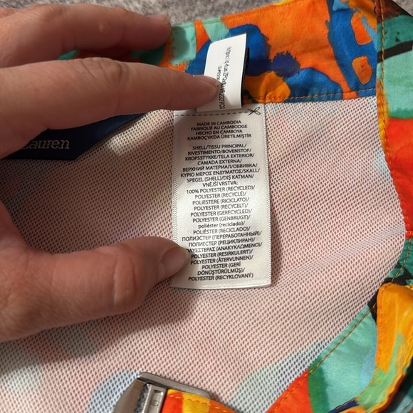 Polo Ralph Lauren Floral Monaco Tunk Trunk Swimming
Shorts Camarat Sz 38 Orange - Picture 8 of 13